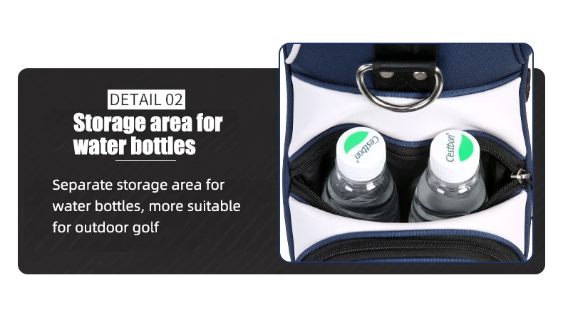  Nylon Sunday Golf Stand Gun Bag Saco de golfe à prova d'água com suporte