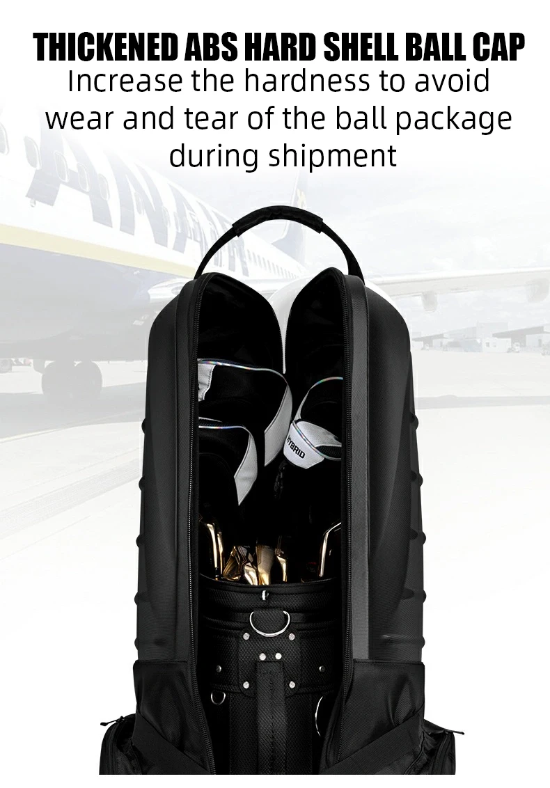 Bolsas de avião de viagem de golfe sacos de viagem de golfe personalizados com rodas com rodas