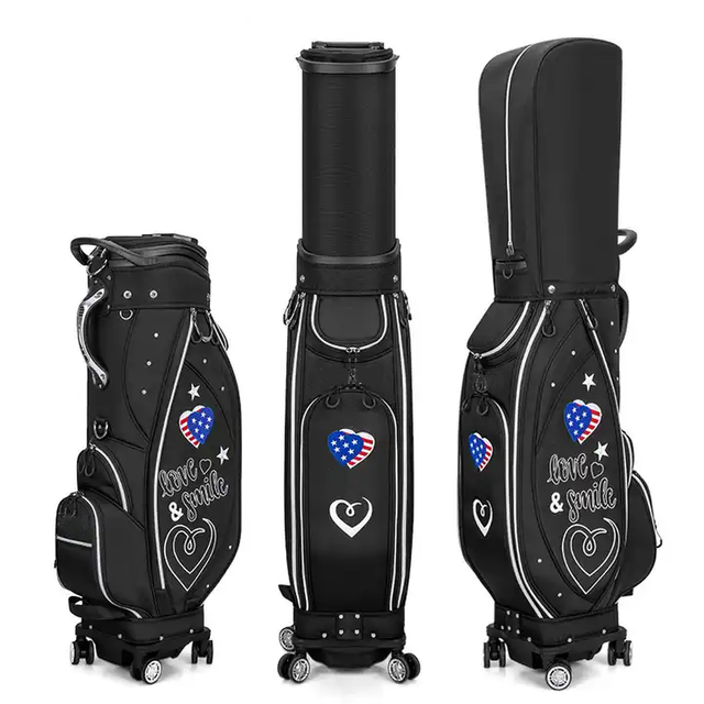 Bolsa de golfe de golfe personalizada para mulheres com rodas com rodas