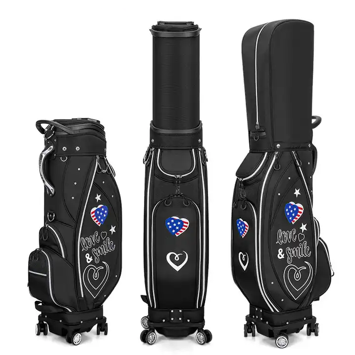 Bolsa de golfe de golfe personalizada para mulheres com rodas com rodas