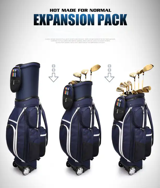 Bolsa de golfe retrátil leve, airbag multifuncional com as rodas e bolsa isotérmica