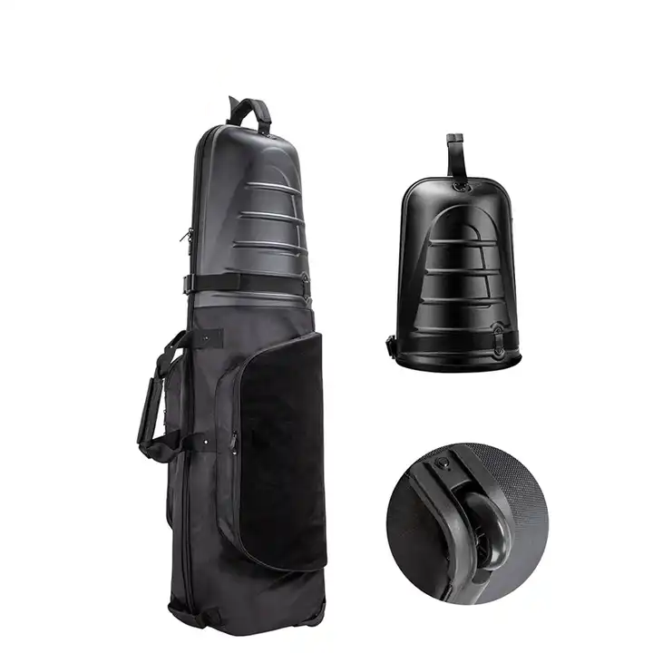 Bolsa de casca de casca dura ao ar livre acolchoado portátil Golfe Capa Bolsa de viagem de golfe com rodas
