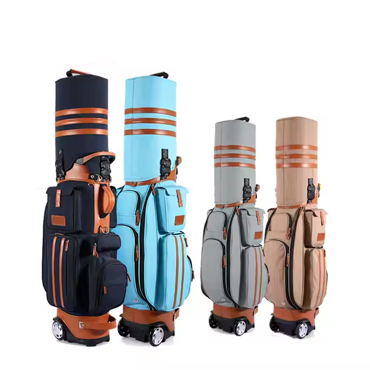 Novo design Bolsa de golfe com zíper respirável de tecido respirável