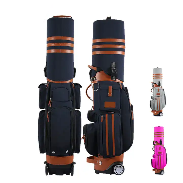 Novo design Bolsa de golfe com zíper respirável de tecido respirável
