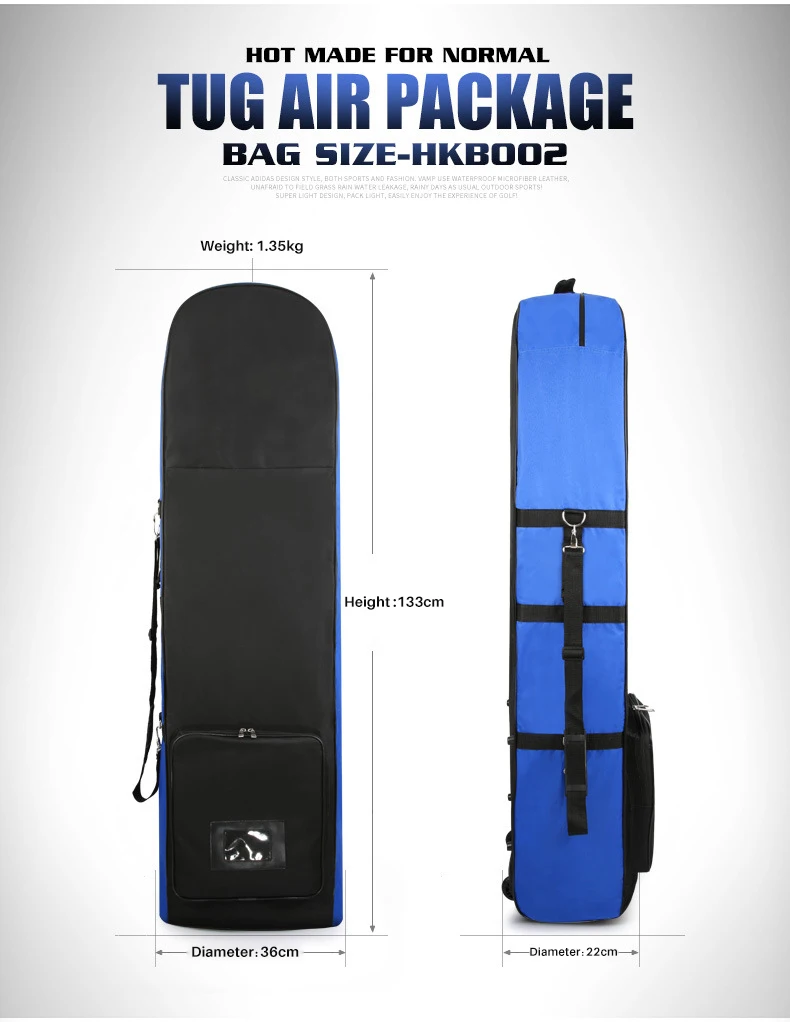  Bolsa de viagem de golfe com rodas de sacolas de viagem de golfe personalizadas Bolsa de golfe para companhias aéreas para companhias aéreas